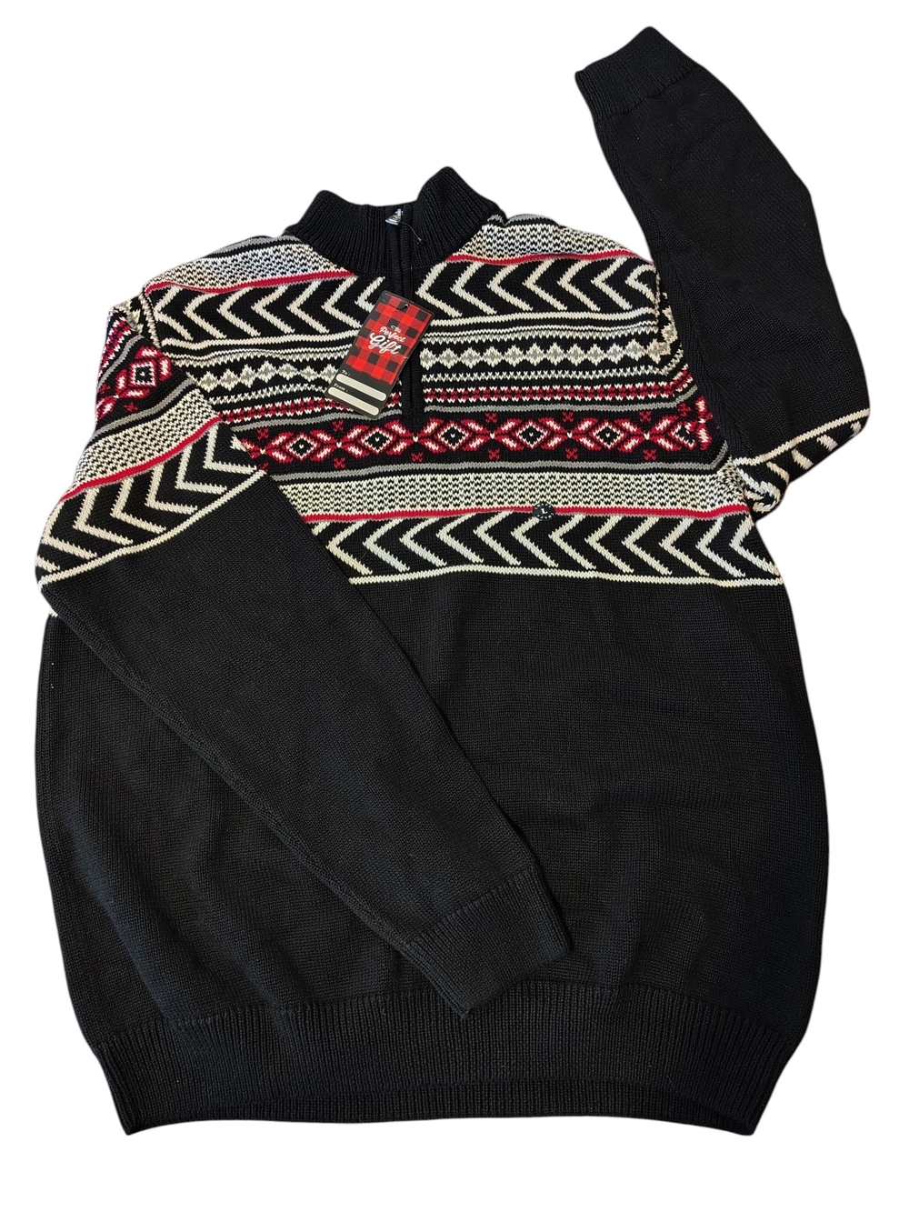 NWT Mens Chaps 1/4 Zip Sweater Sz. Large